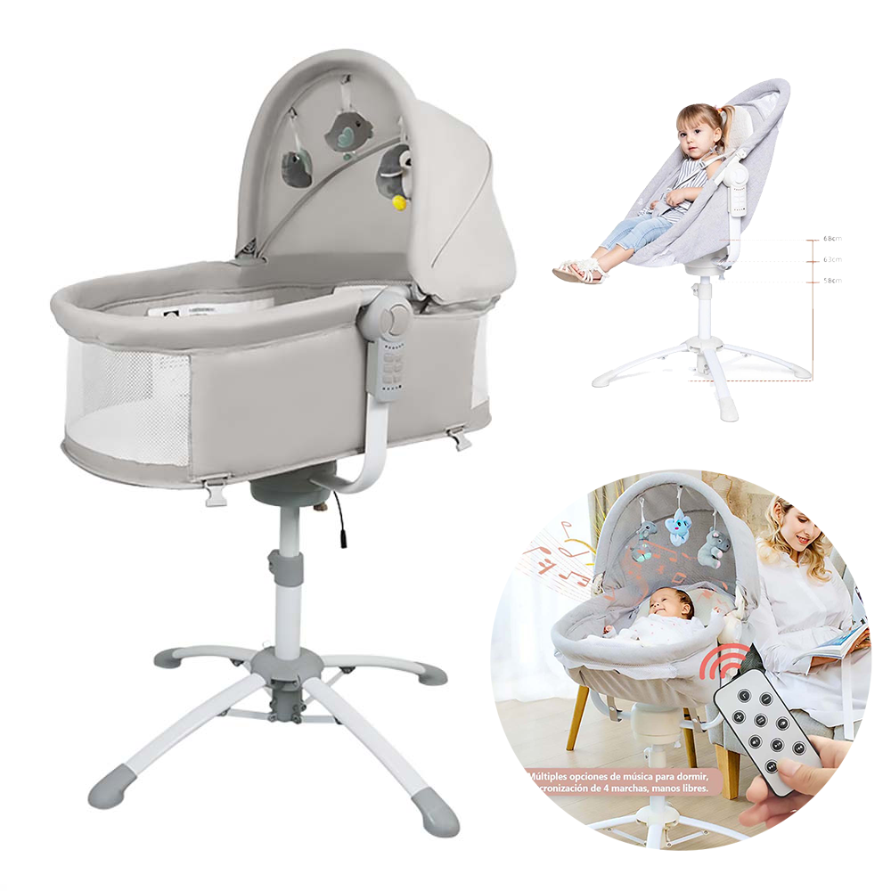 Mecedora electrica multifuncional para bebes BABYKISS