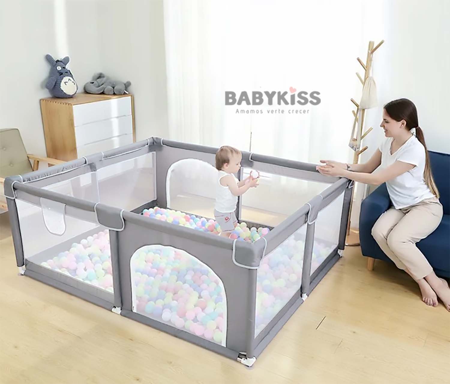 CORRAL PARA BEBE DOBLE PUERTA 2.0 – Babykiss